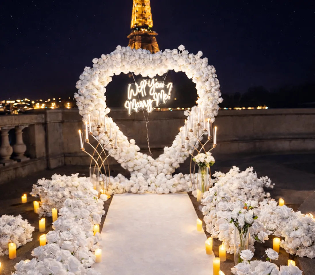 Proposal near the Eiffel Tower